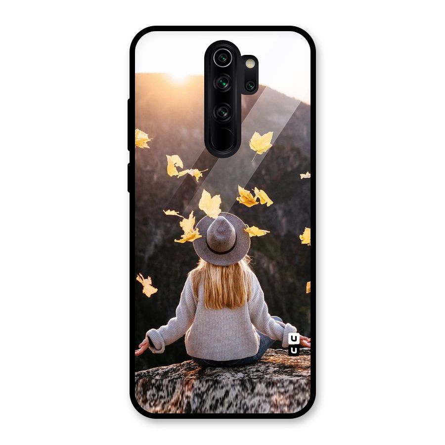 Leaf Rain Sunset Glass Back Case for Redmi Note 8 Pro