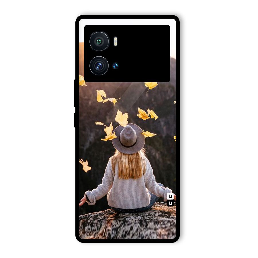Leaf Rain Sunset Glass Back Case for Vivo iQOO 9 Pro