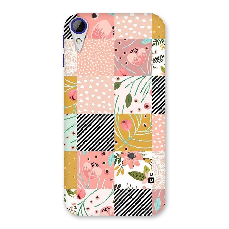 Leaf Stripe Polka Back Case for Desire 830