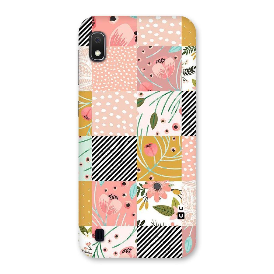 Leaf Stripe Polka Back Case for Galaxy A10