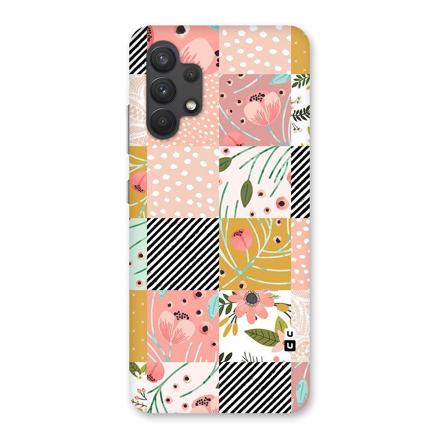 Leaf Stripe Polka Back Case for Galaxy A32