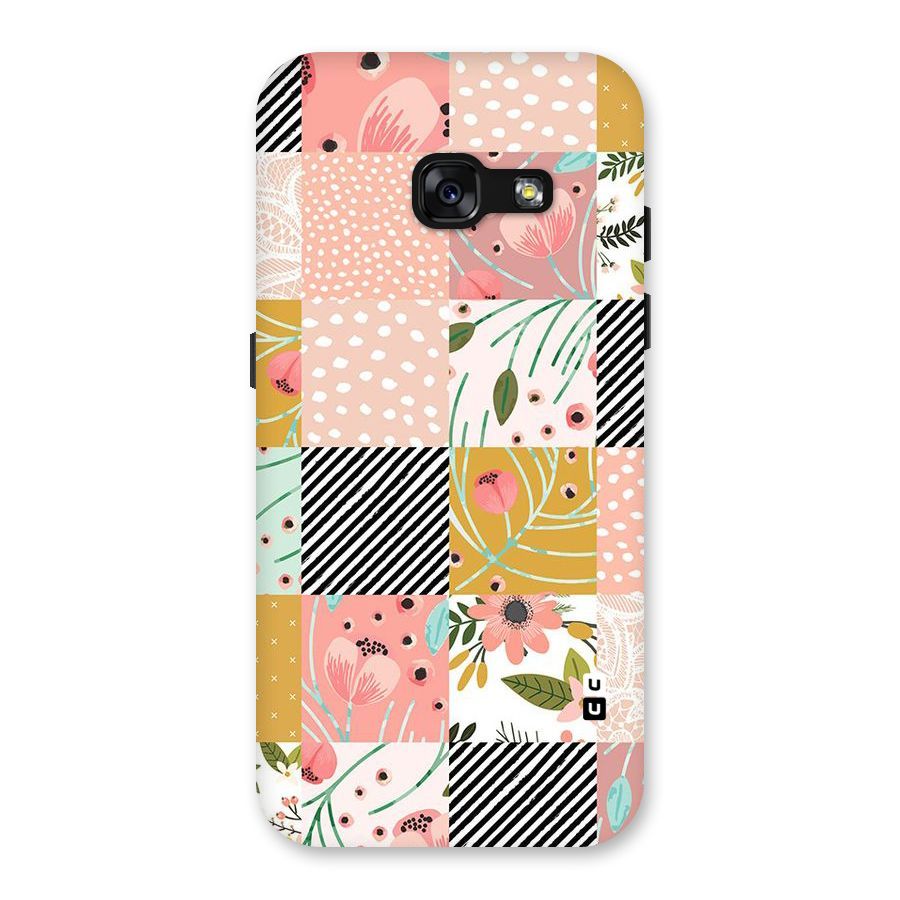 Leaf Stripe Polka Back Case for Galaxy A3 (2017)