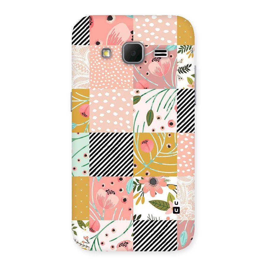 Leaf Stripe Polka Back Case for Galaxy Core Prime