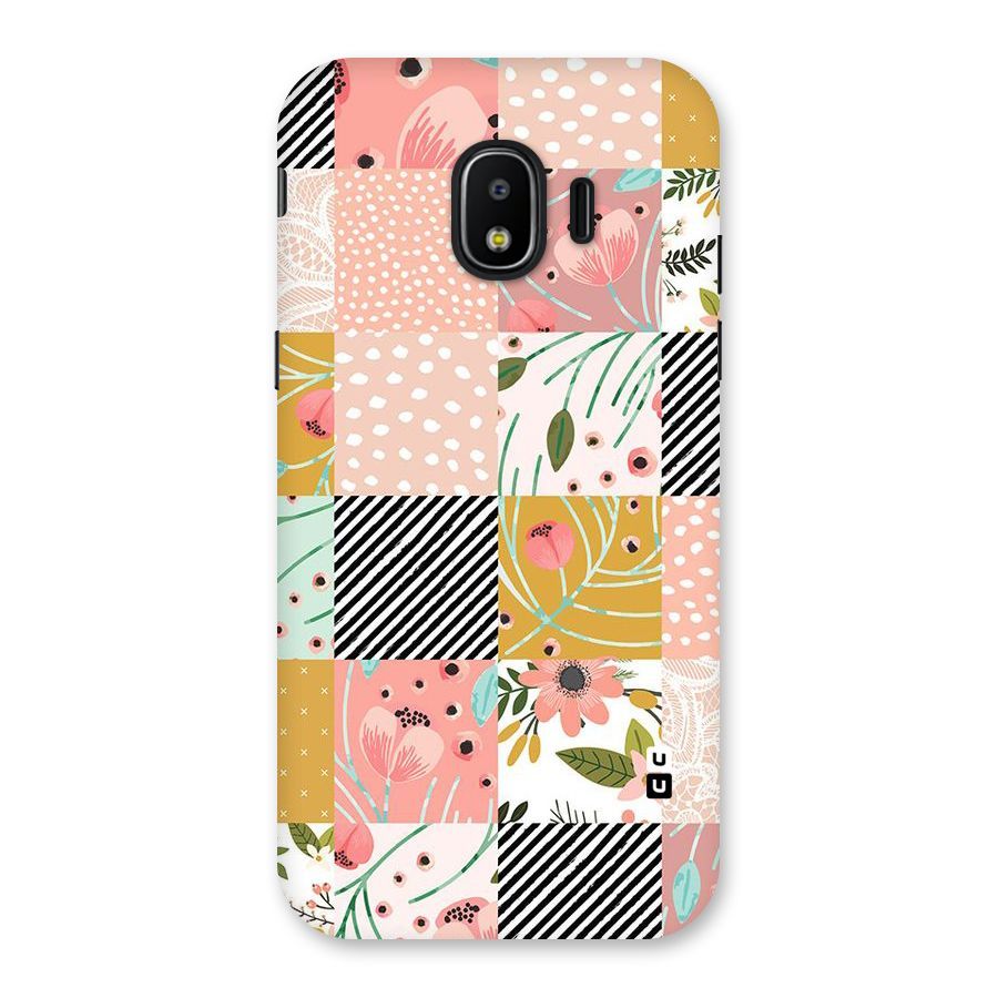 Leaf Stripe Polka Back Case for Galaxy J2 Pro 2018