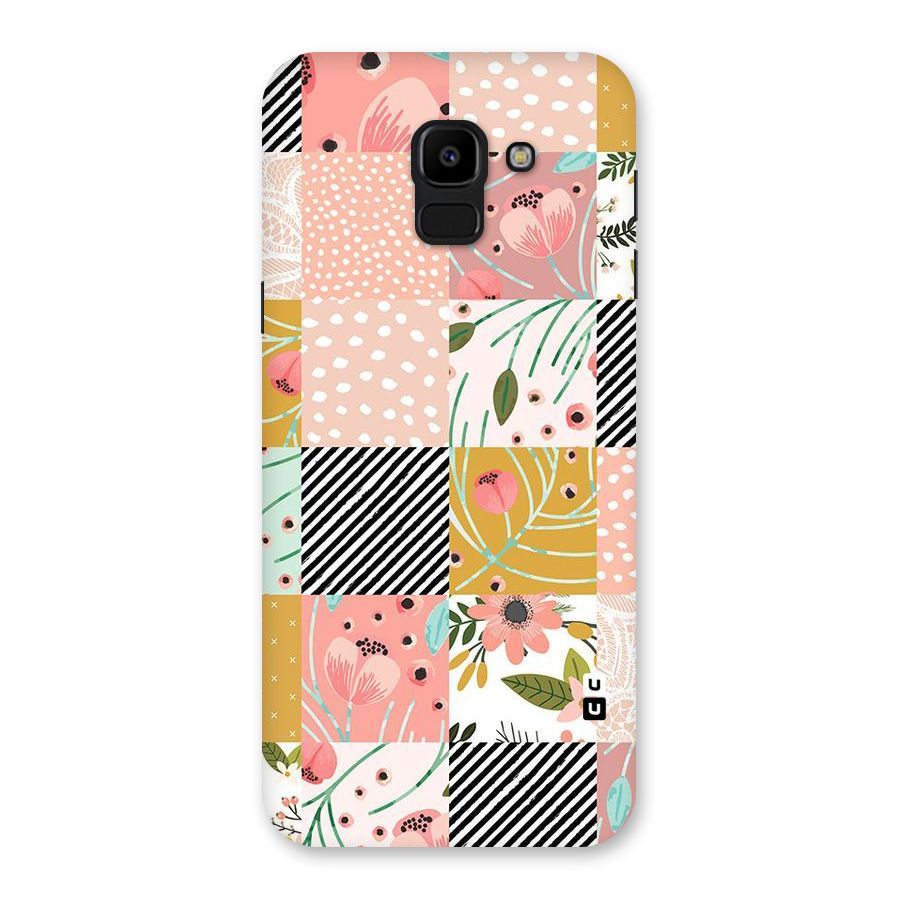 Leaf Stripe Polka Back Case for Galaxy J6