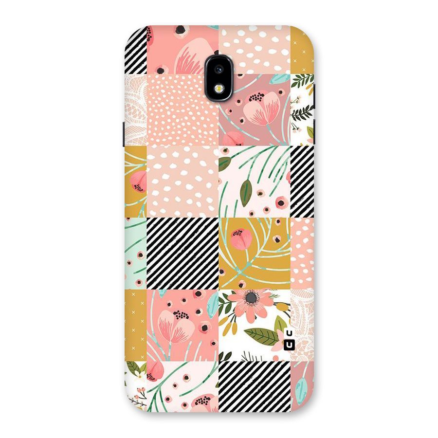 Leaf Stripe Polka Back Case for Galaxy J7 Pro