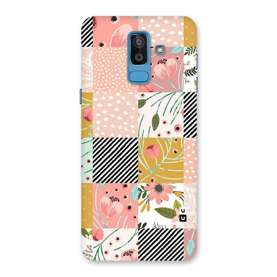 Leaf Stripe Polka Back Case for Galaxy J8