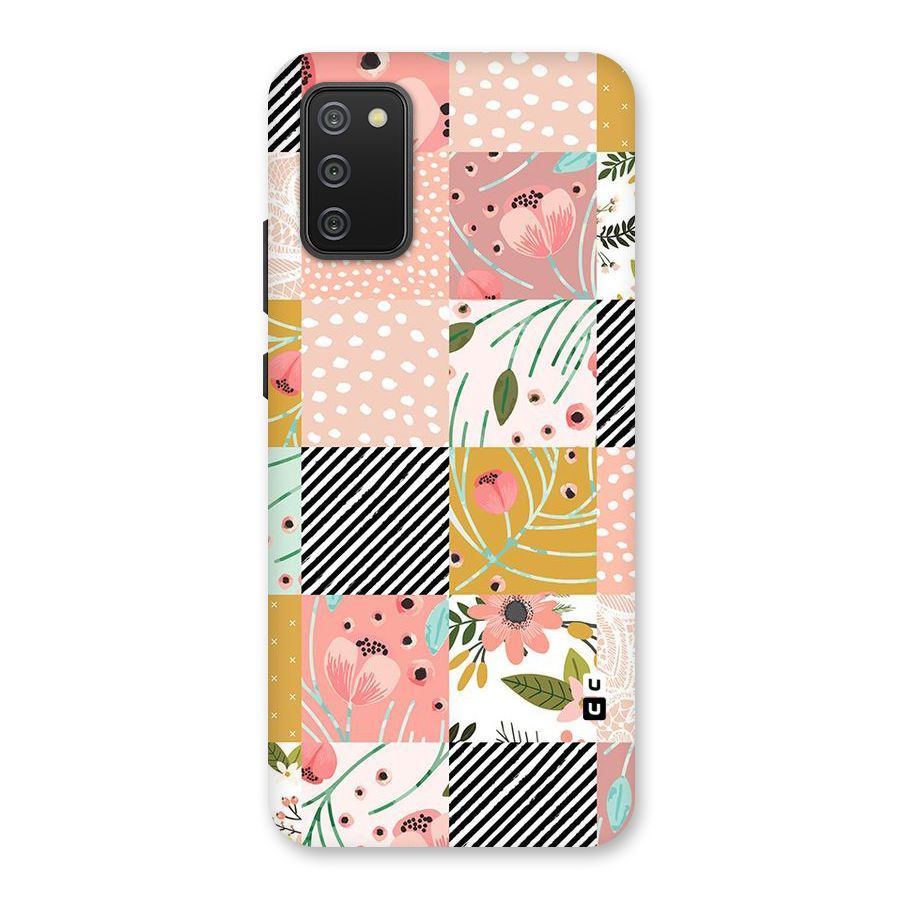 Leaf Stripe Polka Back Case for Galaxy M02s