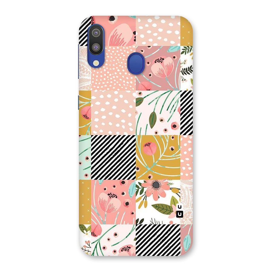 Leaf Stripe Polka Back Case for Galaxy M20
