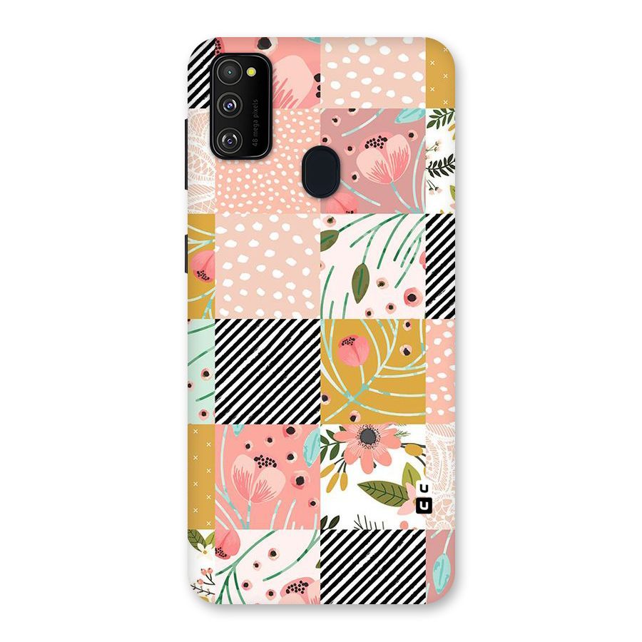 Leaf Stripe Polka Back Case for Galaxy M30s