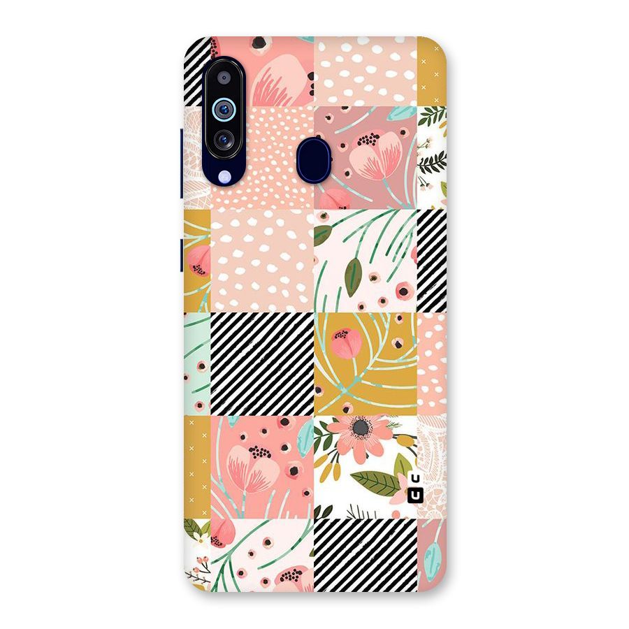 Leaf Stripe Polka Back Case for Galaxy M40