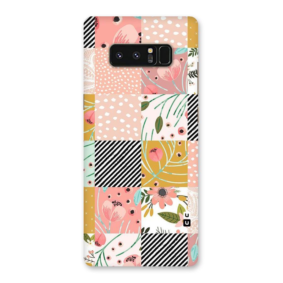 Leaf Stripe Polka Back Case for Galaxy Note 8