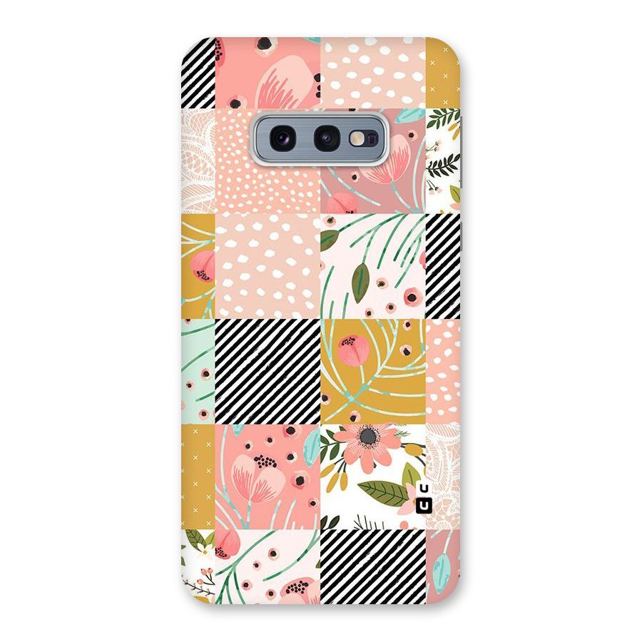 Leaf Stripe Polka Back Case for Galaxy S10e