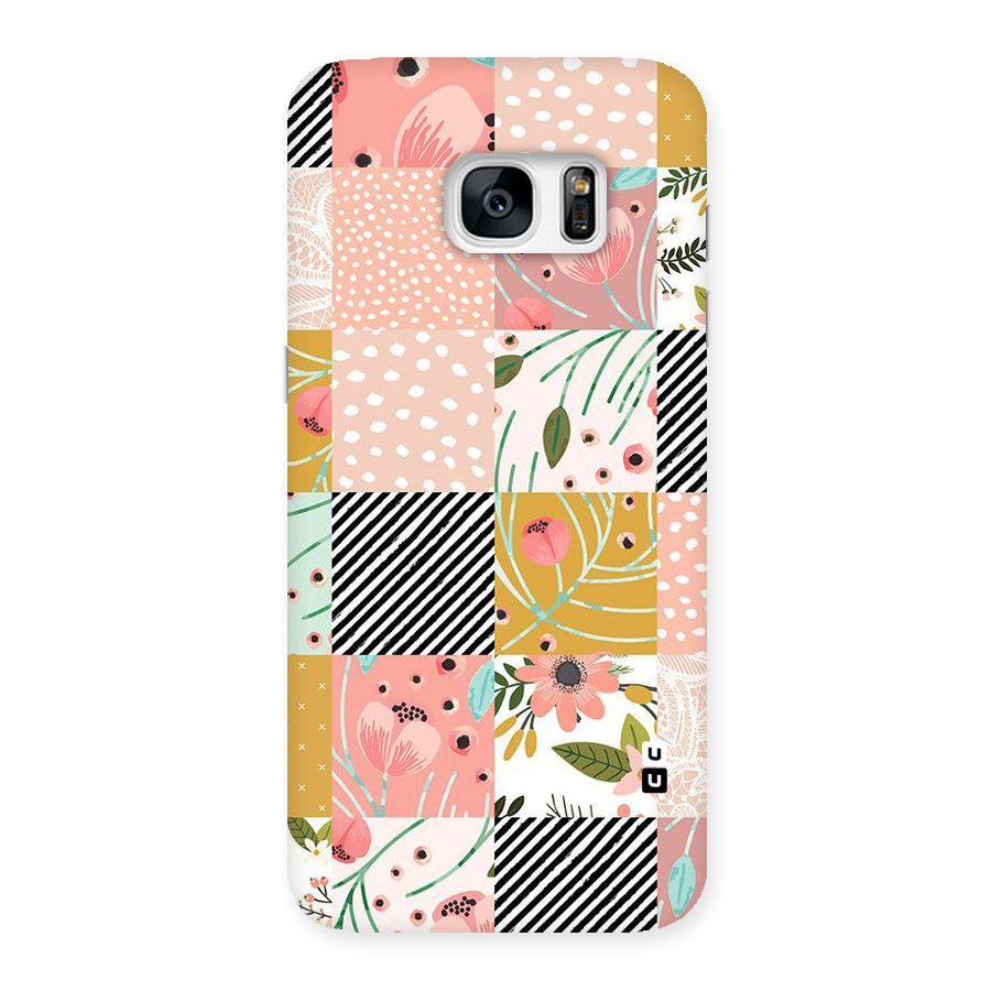 Leaf Stripe Polka Back Case for Galaxy S7 Edge