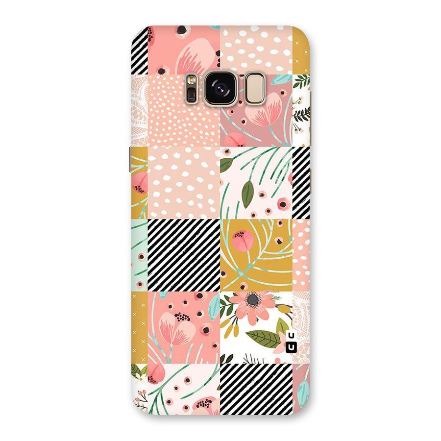 Leaf Stripe Polka Back Case for Galaxy S8