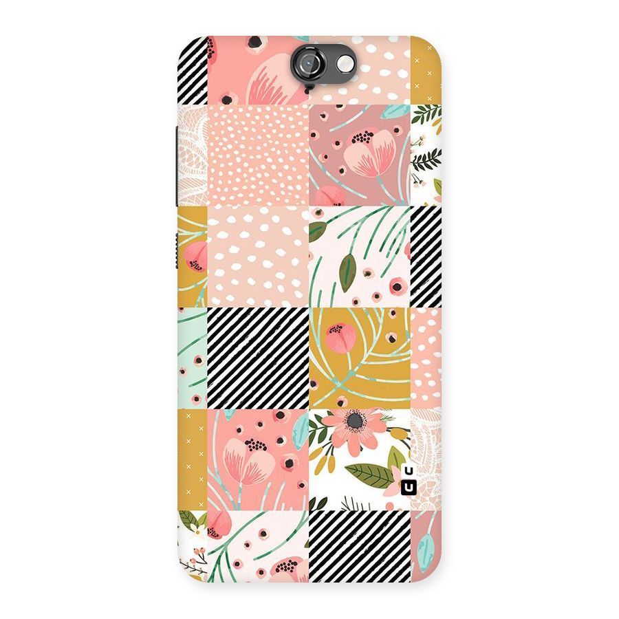 Leaf Stripe Polka Back Case for HTC One A9