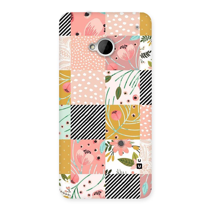 Leaf Stripe Polka Back Case for HTC One M7