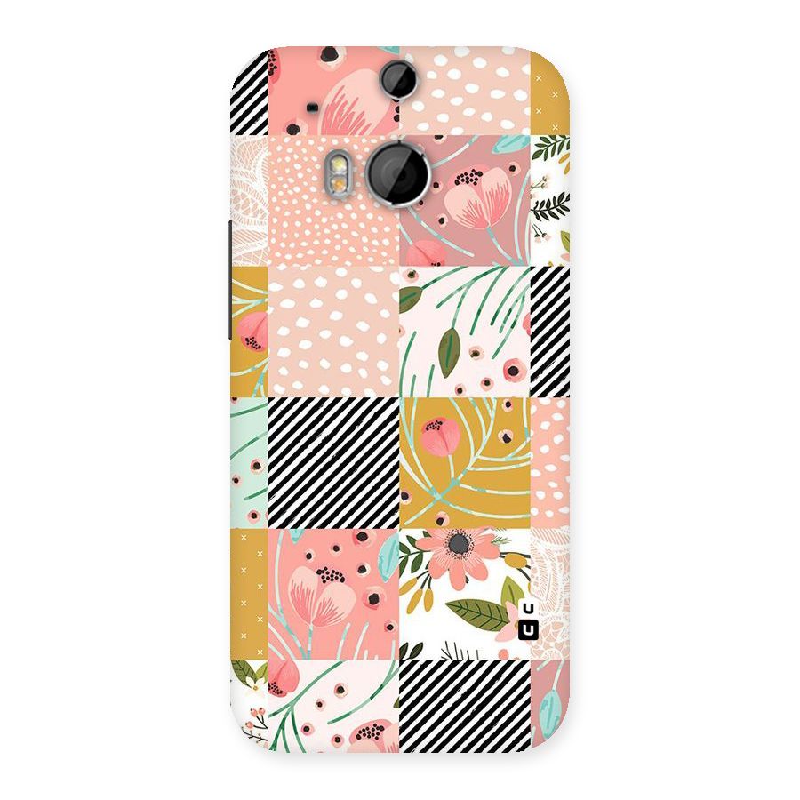 Leaf Stripe Polka Back Case for HTC One M8