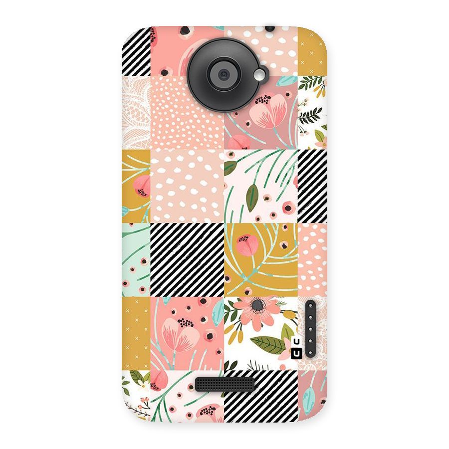 Leaf Stripe Polka Back Case for HTC One X