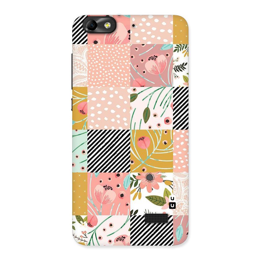 Leaf Stripe Polka Back Case for Honor 4C