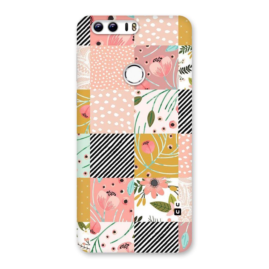Leaf Stripe Polka Back Case for Honor 8