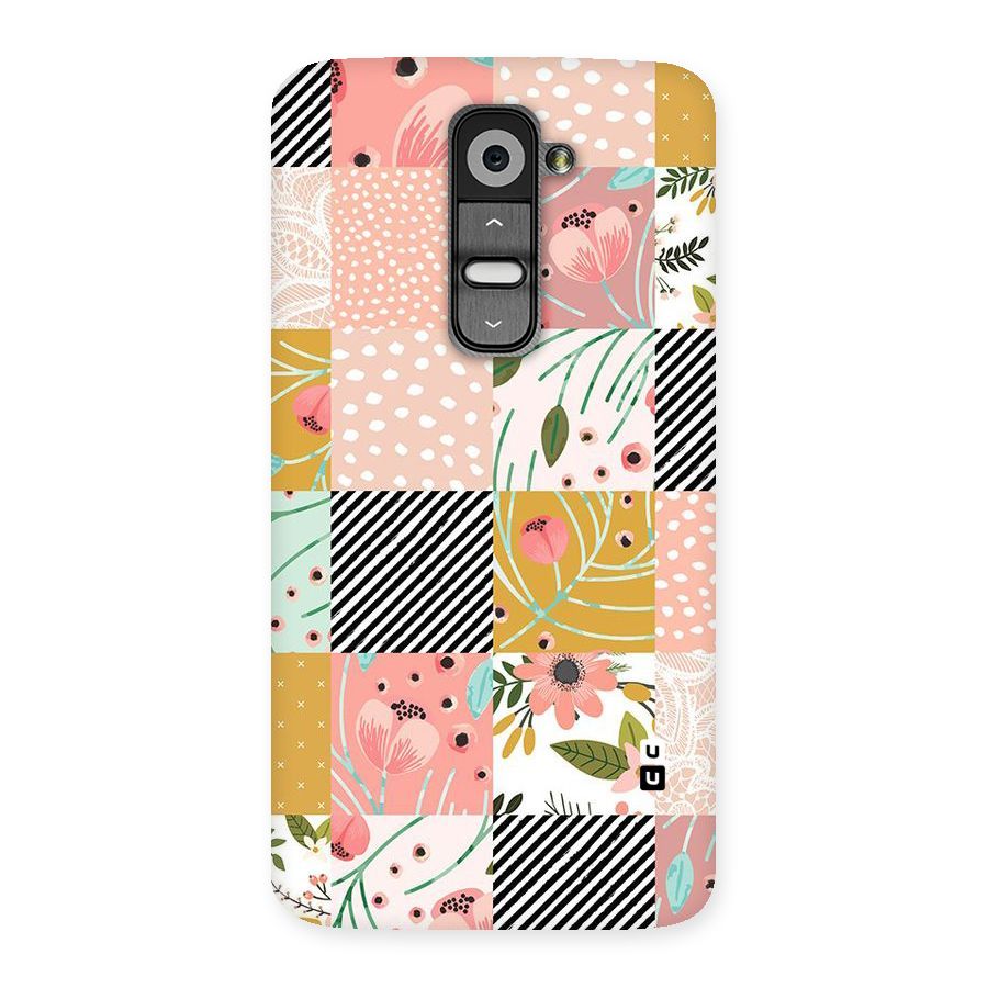 Leaf Stripe Polka Back Case for LG G2