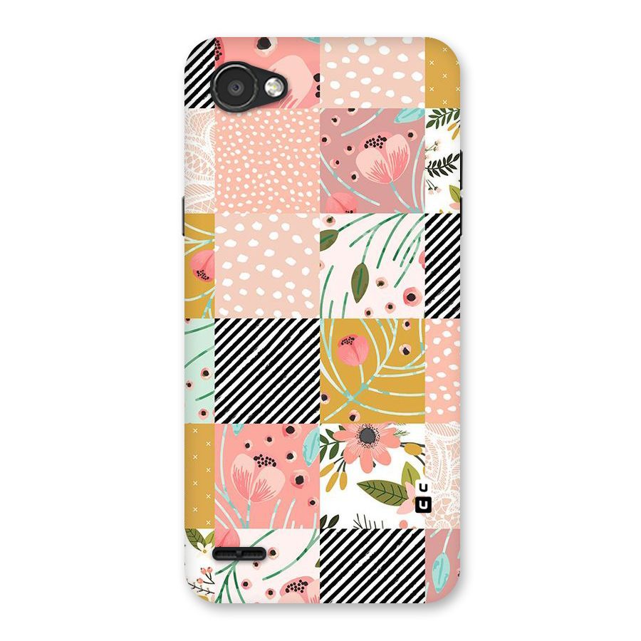 Leaf Stripe Polka Back Case for LG Q6