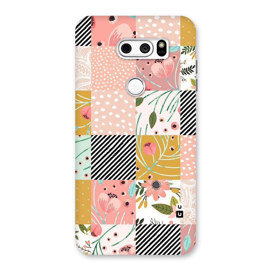 Leaf Stripe Polka Back Case for LG V30