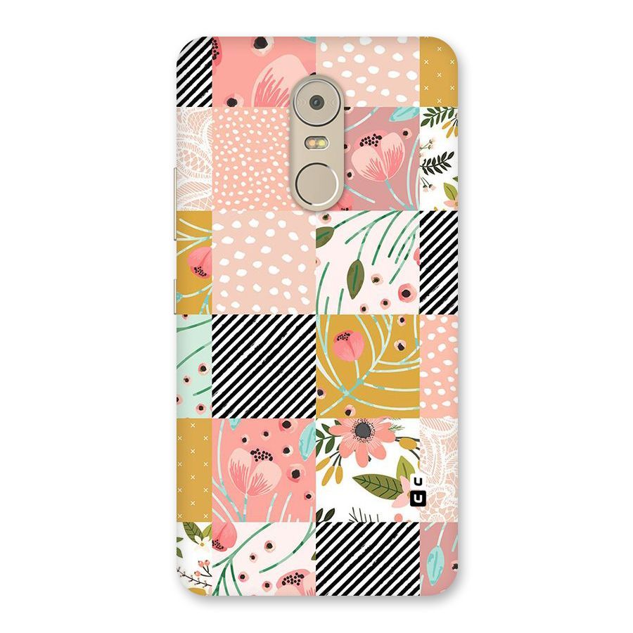 Leaf Stripe Polka Back Case for Lenovo K6 Note