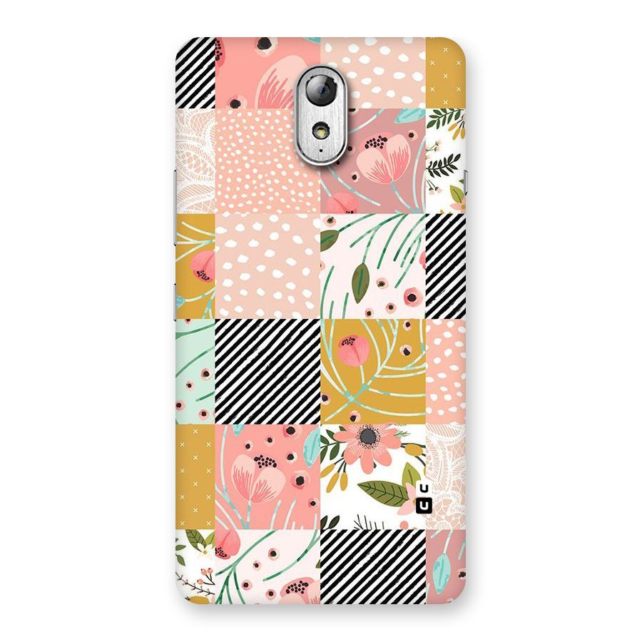 Leaf Stripe Polka Back Case for Lenovo Vibe P1M