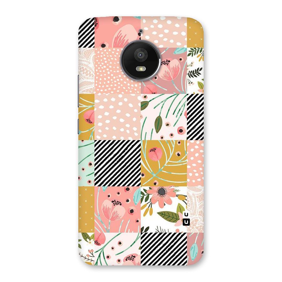 Leaf Stripe Polka Back Case for Moto E4 Plus