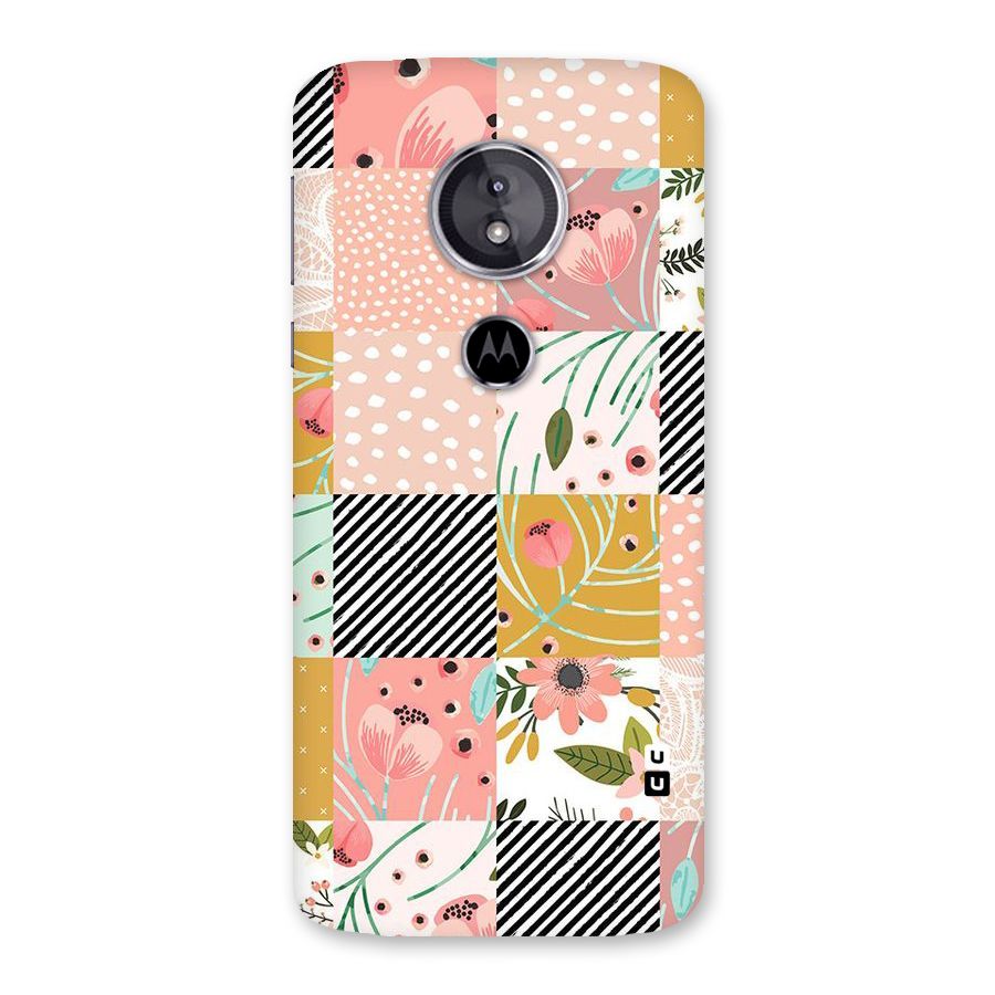 Leaf Stripe Polka Back Case for Moto E5