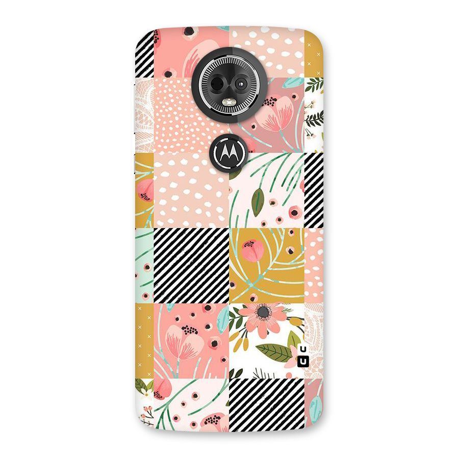 Leaf Stripe Polka Back Case for Moto E5 Plus