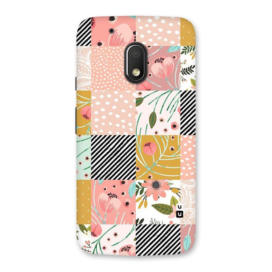 Leaf Stripe Polka Back Case for Moto G4 Play