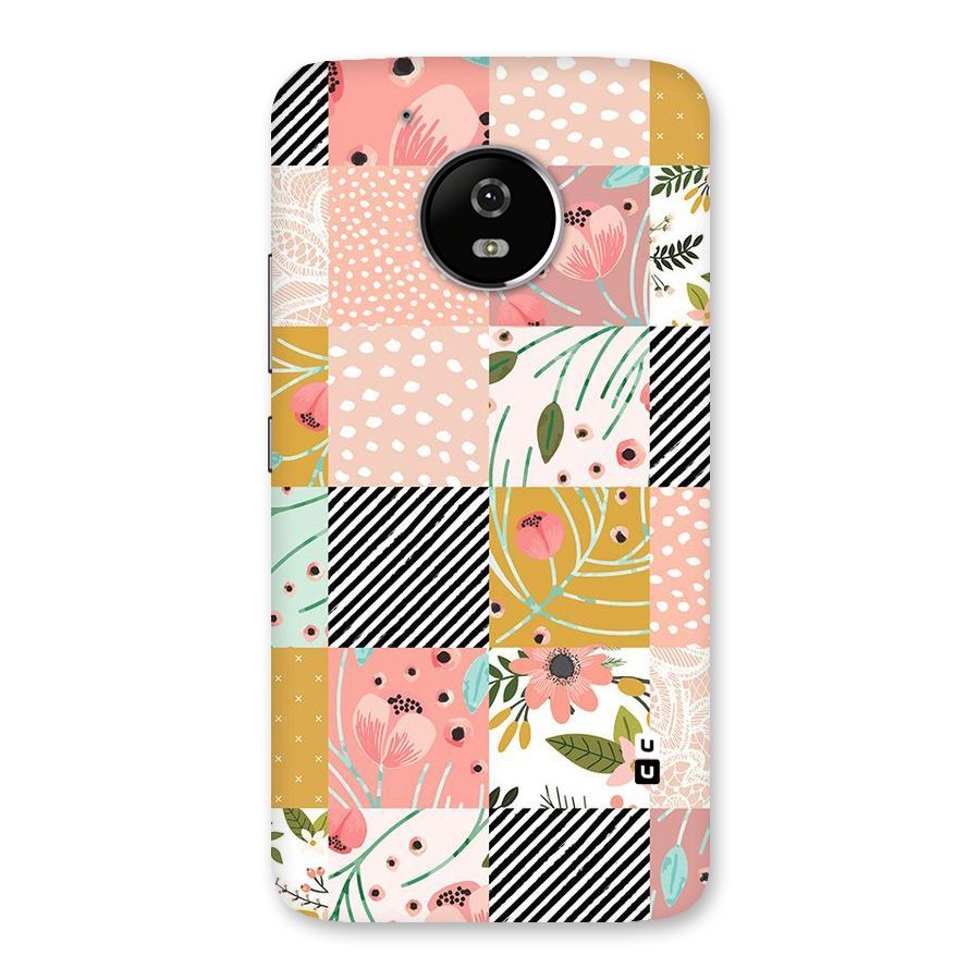 Leaf Stripe Polka Back Case for Moto G5