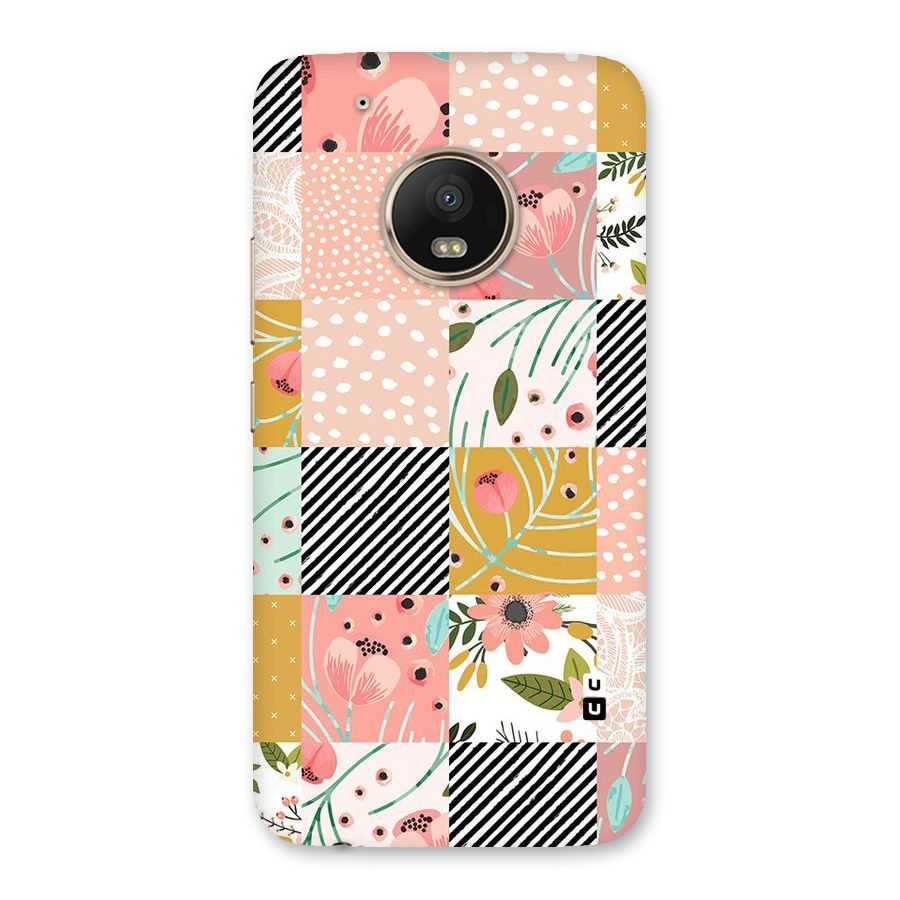 Leaf Stripe Polka Back Case for Moto G5 Plus