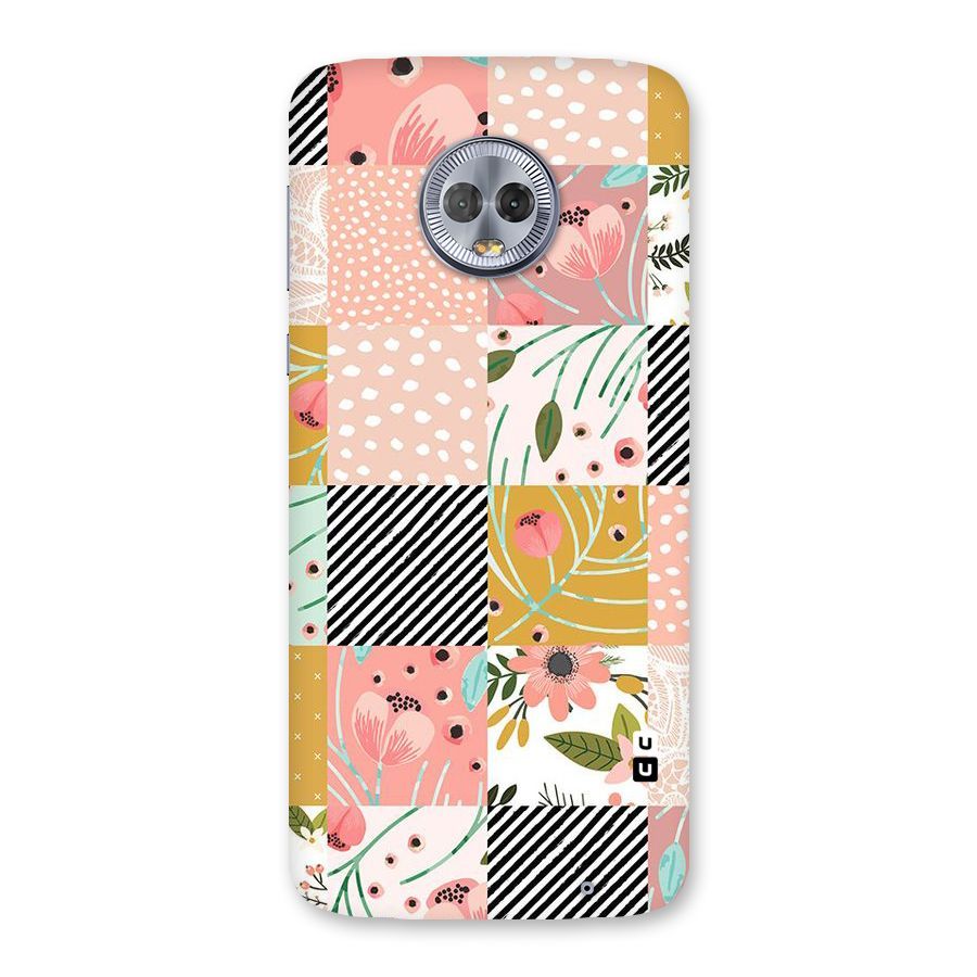 Leaf Stripe Polka Back Case for Moto G6 Plus