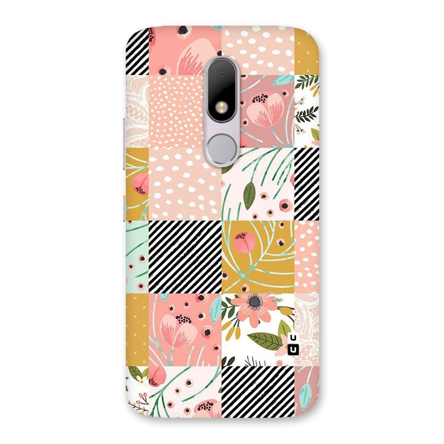 Leaf Stripe Polka Back Case for Moto M