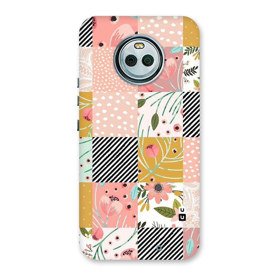 Leaf Stripe Polka Back Case for Moto X4