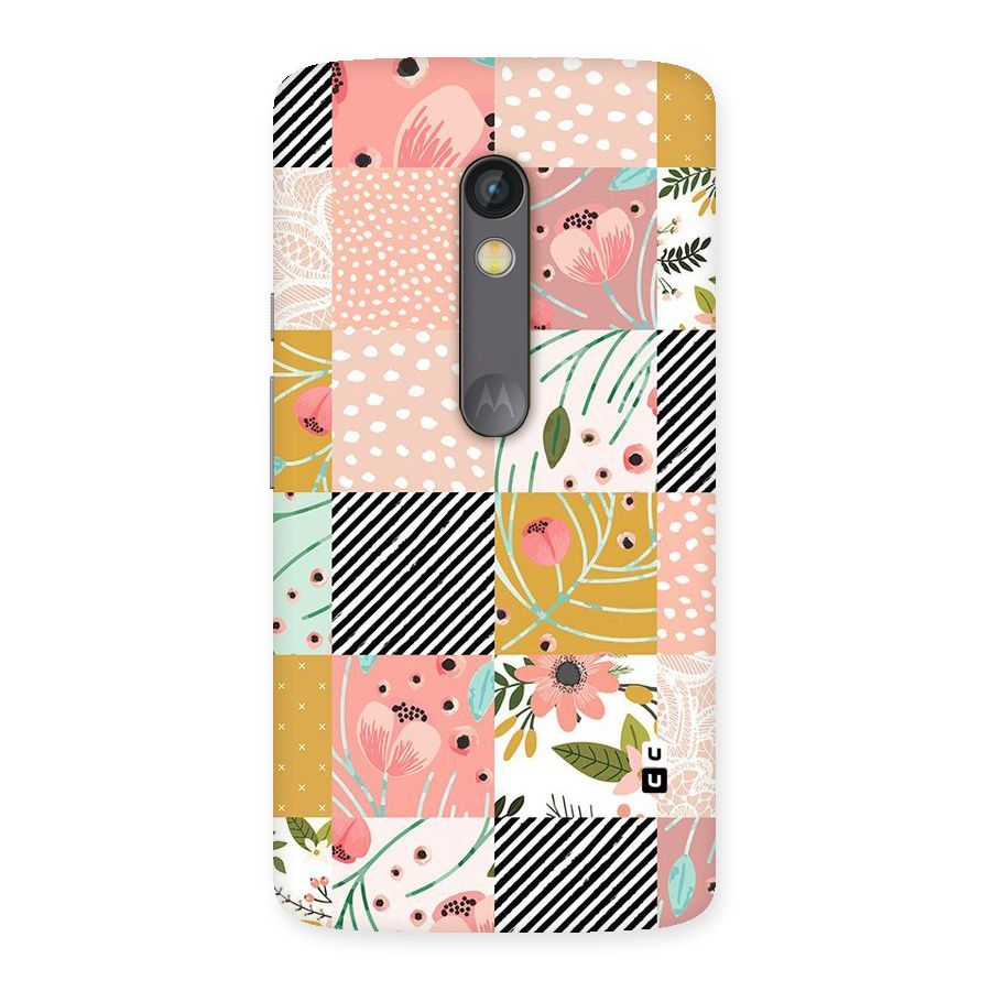 Leaf Stripe Polka Back Case for Moto X Play