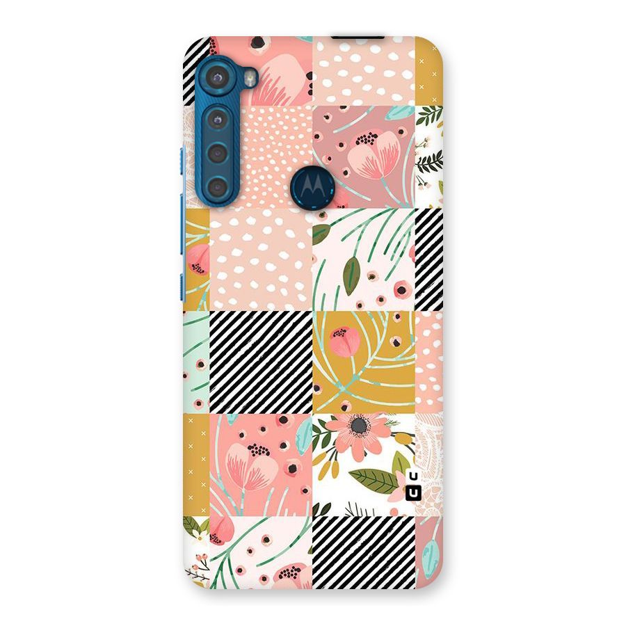 Leaf Stripe Polka Back Case for Motorola One Fusion Plus