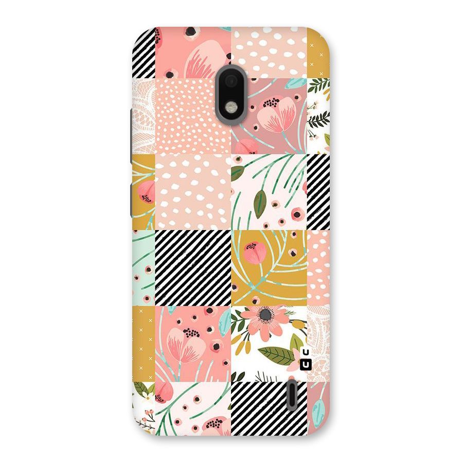 Leaf Stripe Polka Back Case for Nokia 2.2