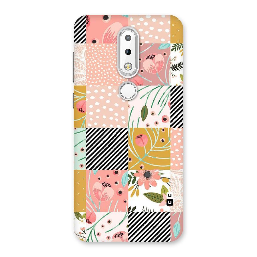 Leaf Stripe Polka Back Case for Nokia 6.1 Plus