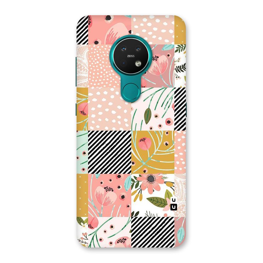 Leaf Stripe Polka Back Case for Nokia 7.2