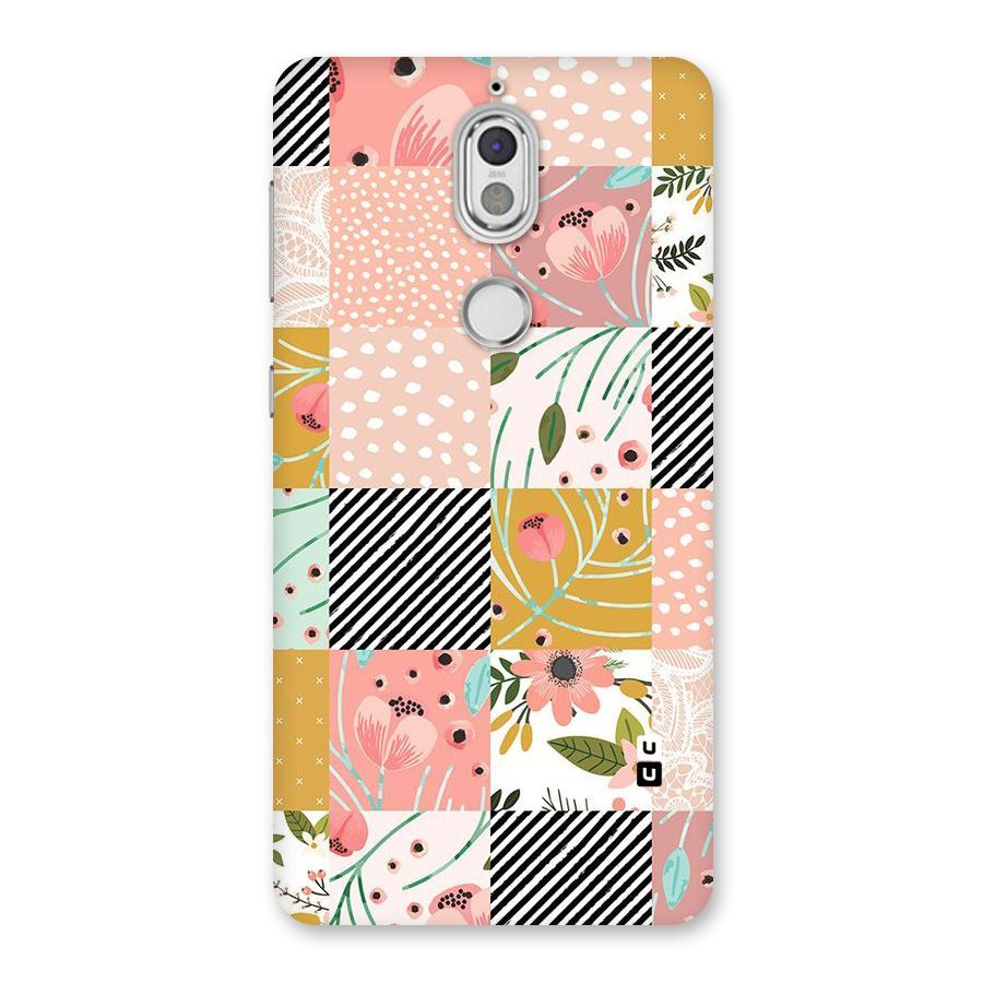 Leaf Stripe Polka Back Case for Nokia 7