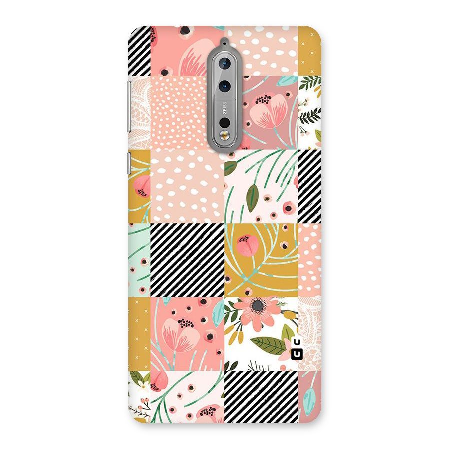 Leaf Stripe Polka Back Case for Nokia 8