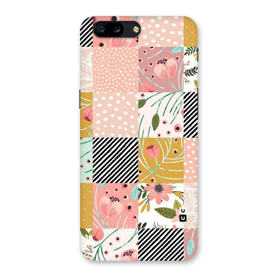 Leaf Stripe Polka Back Case for OnePlus 5