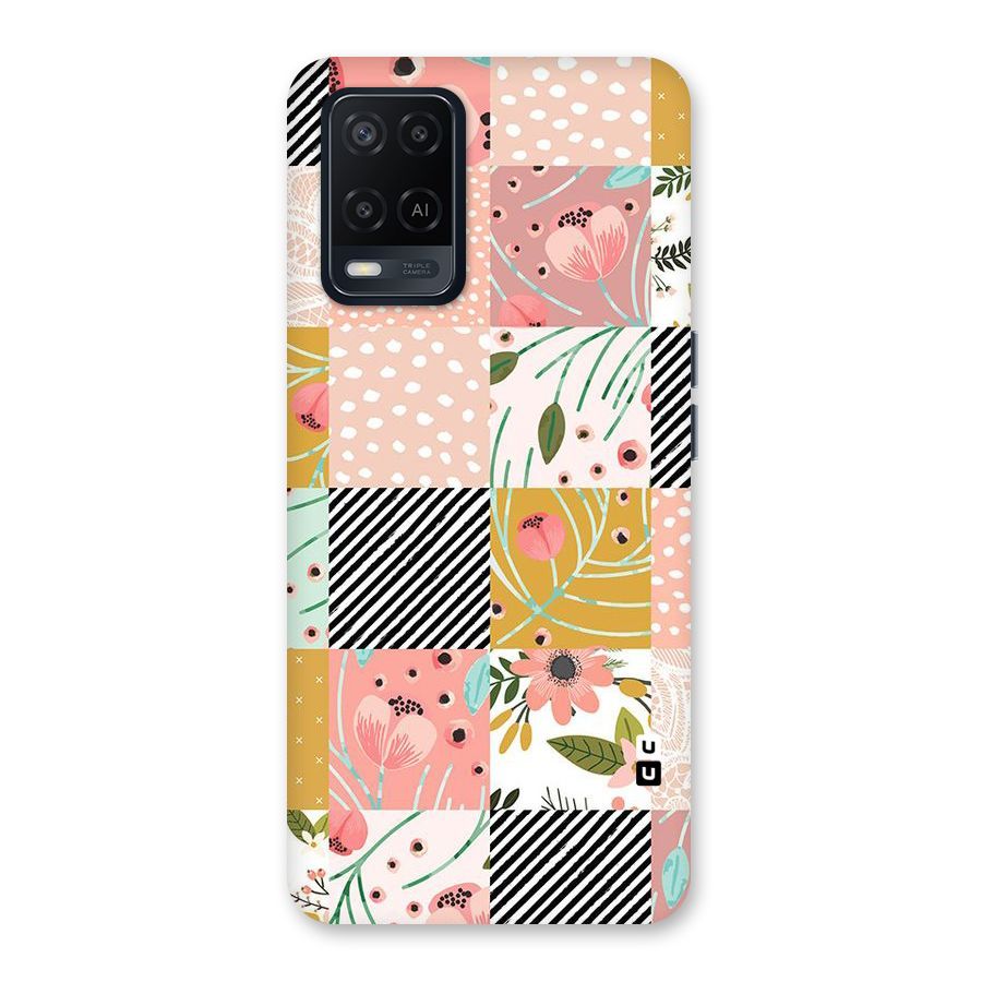 Leaf Stripe Polka Back Case for Oppo A54