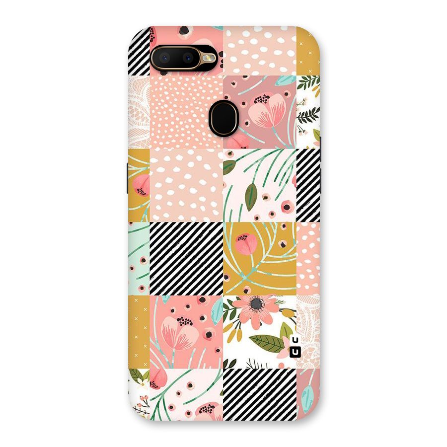 Leaf Stripe Polka Back Case for Oppo A5s