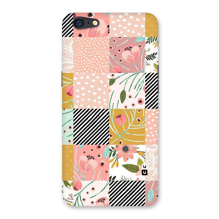 Leaf Stripe Polka Back Case for Oppo A71